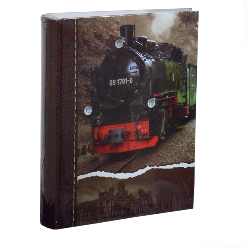 Фотоалбум 200 бр. 10х15 кафяв с влак